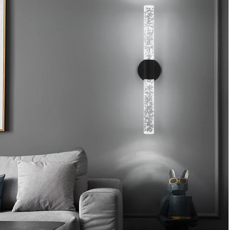 

SANDYHA Nordic Minimalist LED Wall Light Bubble Design Long Strip Lighting For Bedroom Living Room Corridor Home Decoration