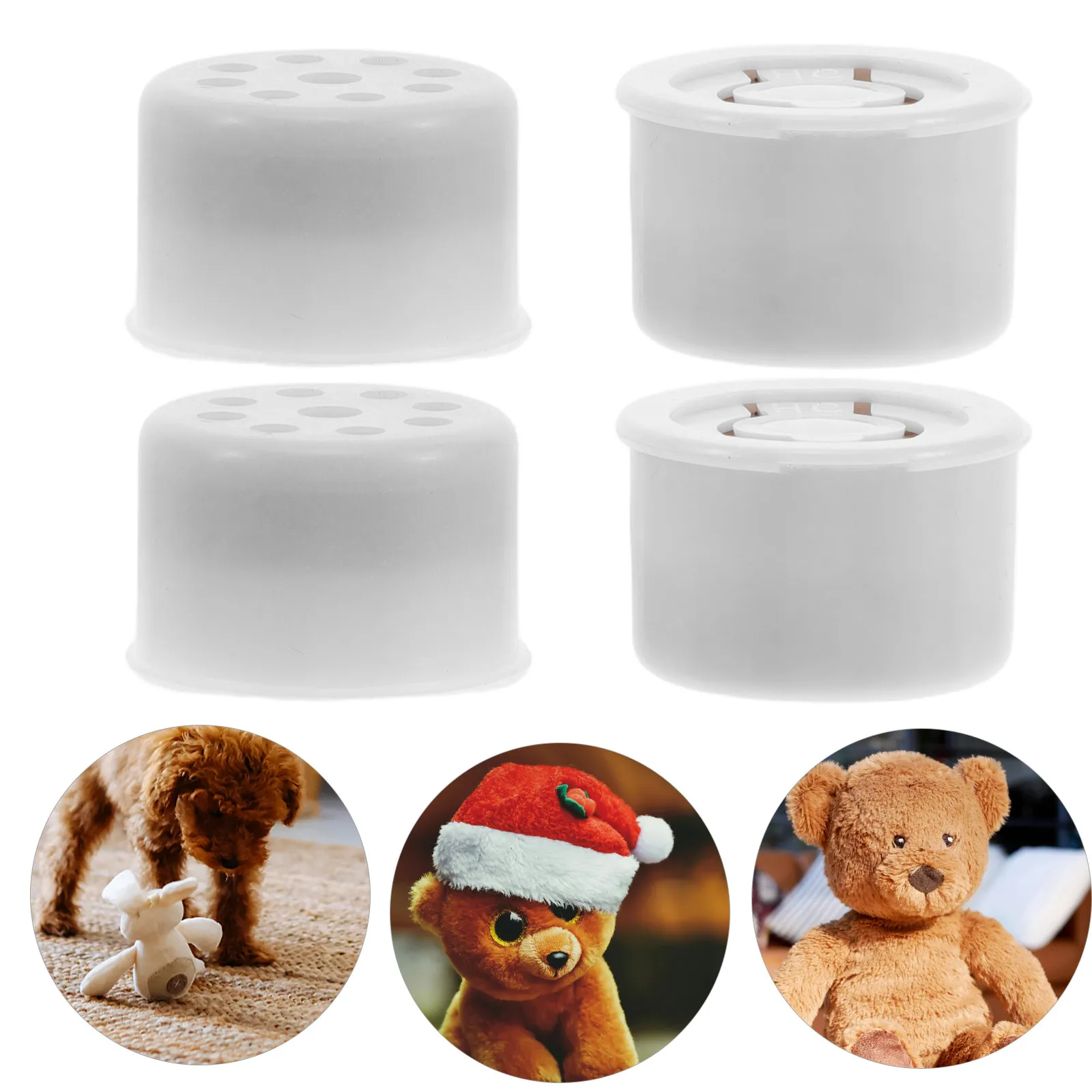 

4Pcs Electronic Animal Realistic Cat Dog Squeaker for DIY Pet Training Interactive Kids Play Replacement Noise