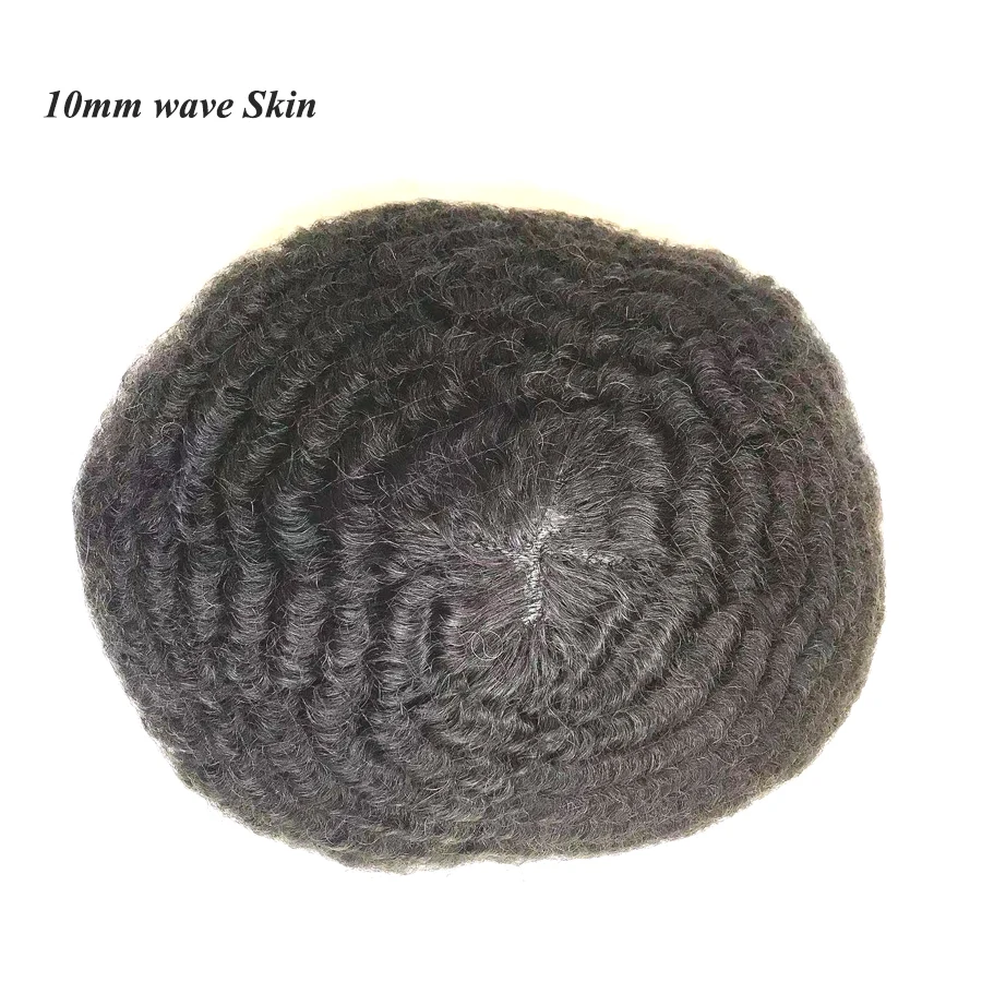 Groominghair 10mm weave Stock Toupee 8x10 6inch 100% India human hair stock toupee full lace/pu toupee for men