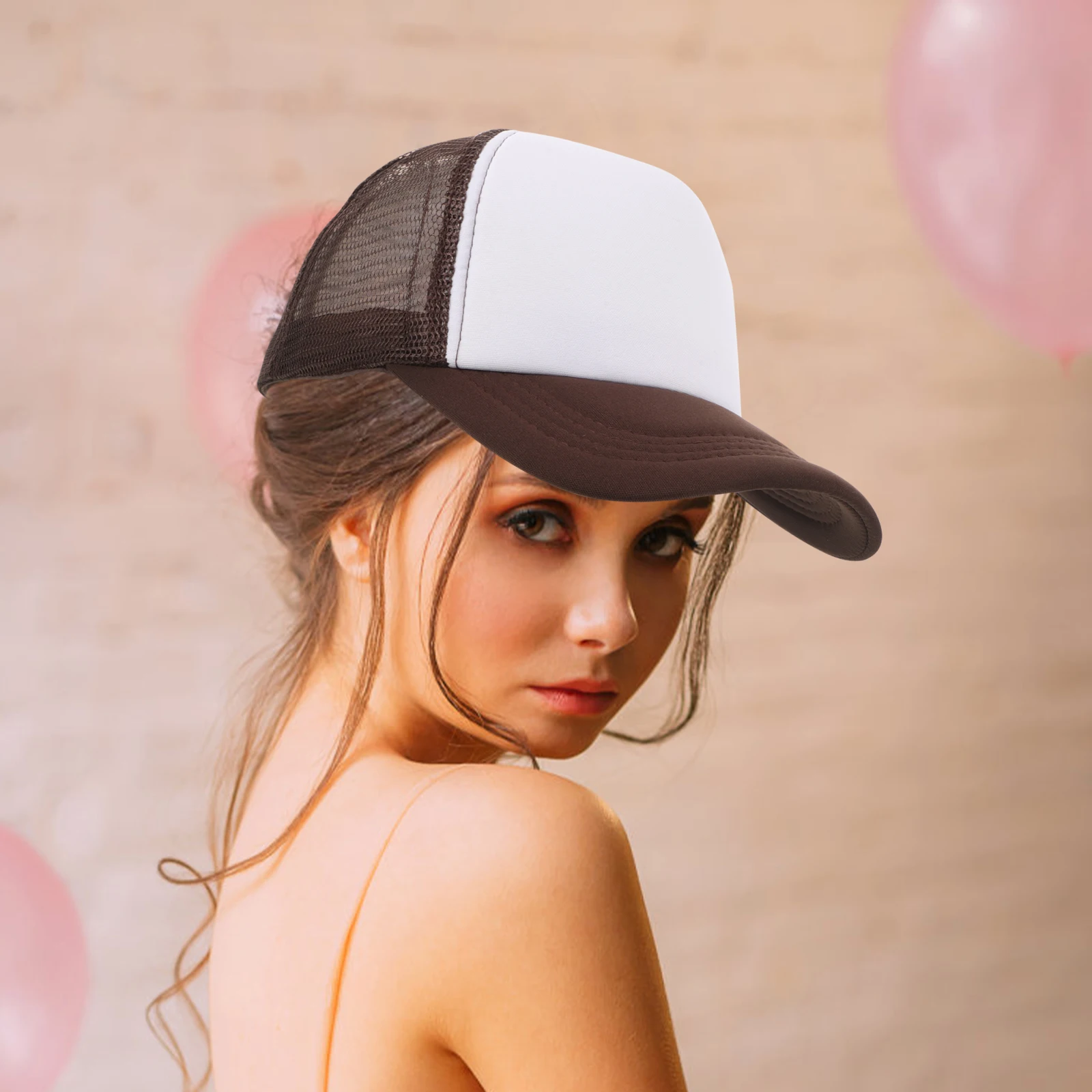 

5pcs Blank Hats DIY Sublimation Baseball Caps Outdoor Breathable Mesh Trucker Adjustable Fit Plain Unisex Bulk