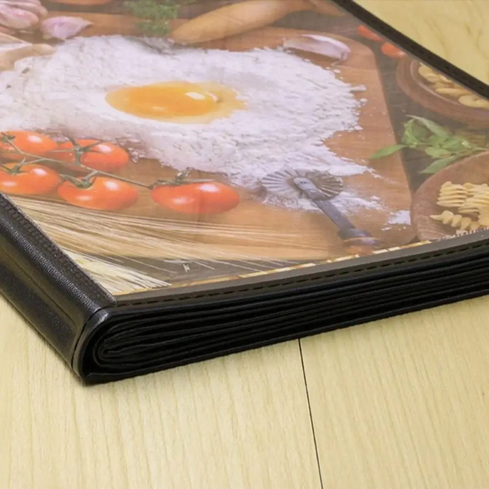 Transparent A4 Foldable Menu Cover for Bar Kitchen Restaurant Display Book Menu Cover