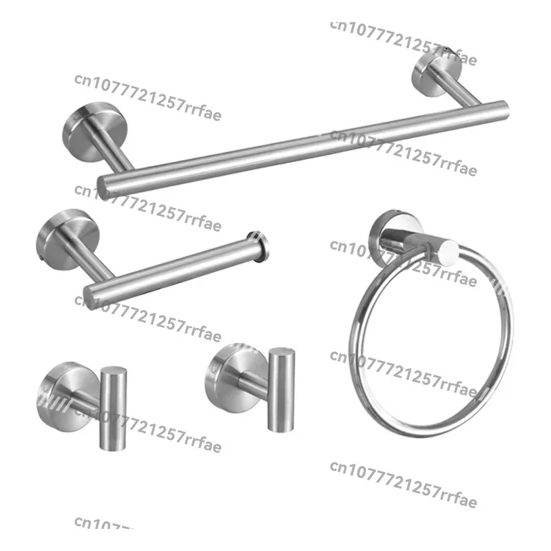Stainless Steel Brushed Gold Bathroom Accessories Set Wall Mounted Chrome Plated Bath