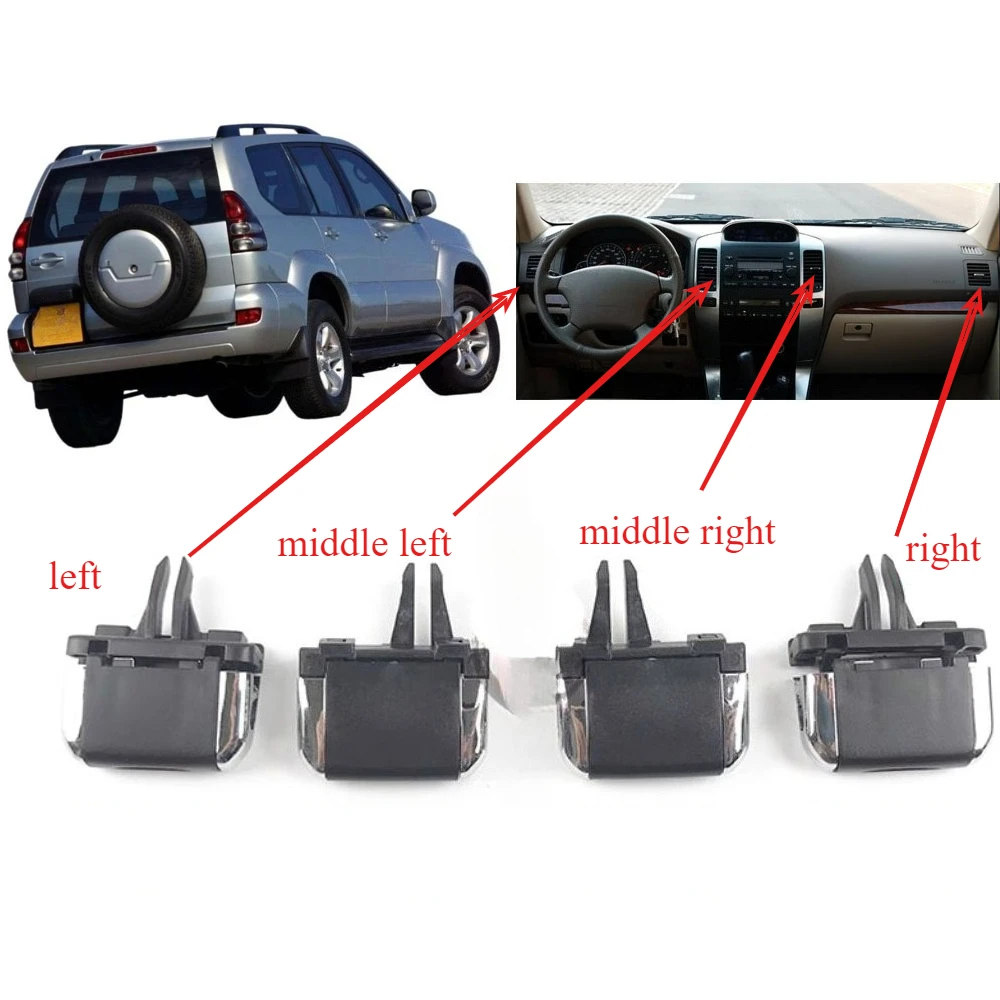 1 Piece Air Conditioner Outlet Clips for GX470 Pick A/C Conditioning Vent Grille Clips for Land Cruiser Prado LCP 120 2003-2009