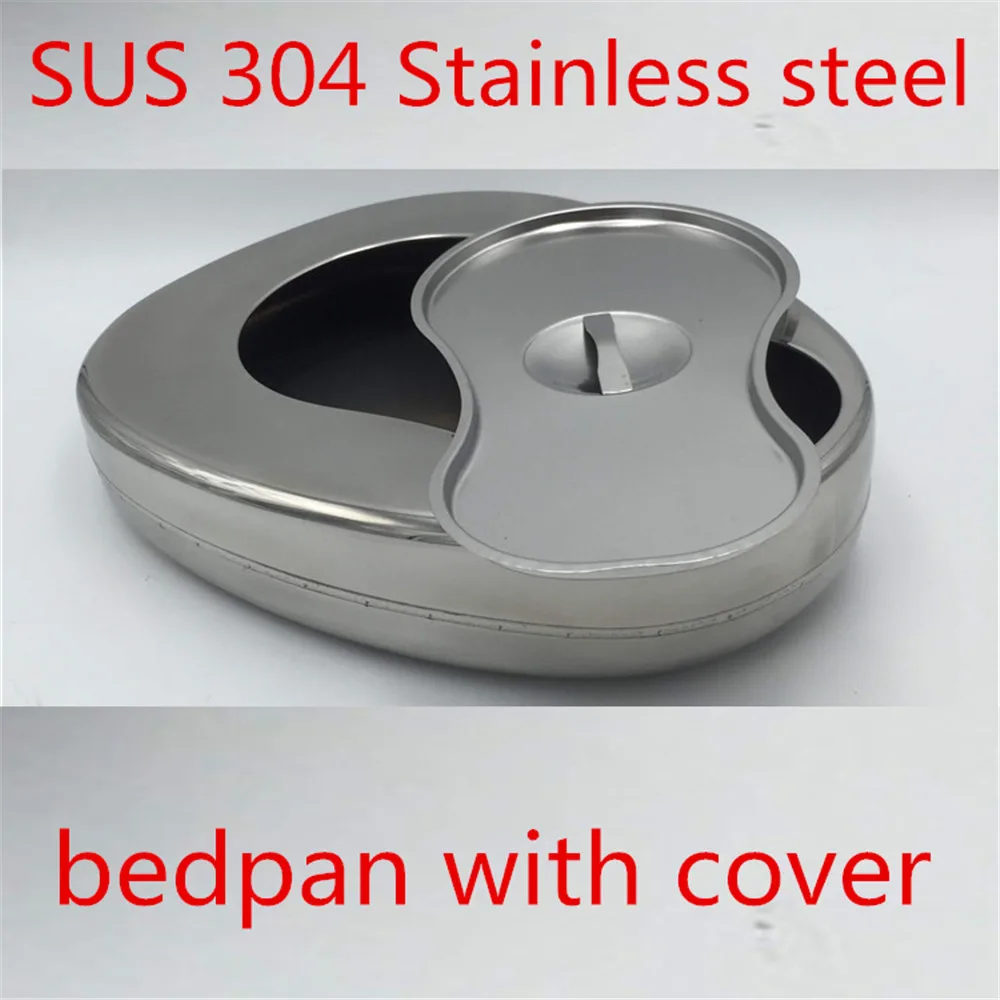 Medical household stainless steel bedpan hospital bed Nursing toilet shit Stool basin bedpan urine Urodochium Urinating apparatu