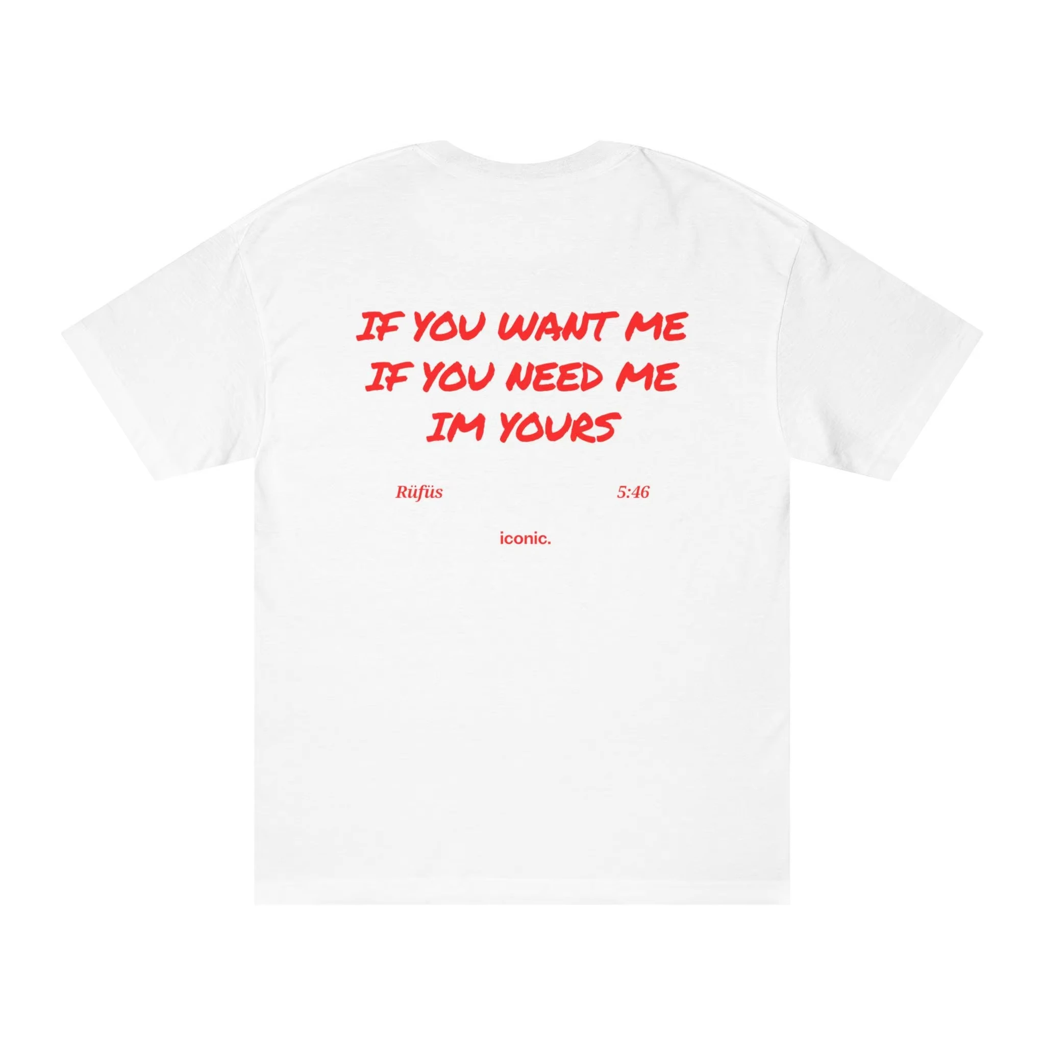 Vintage Rufus If You Want Me Lyrics EDM Band Graphic Tee Cotton Mens Womens T-Shirt Summer Streetwea
