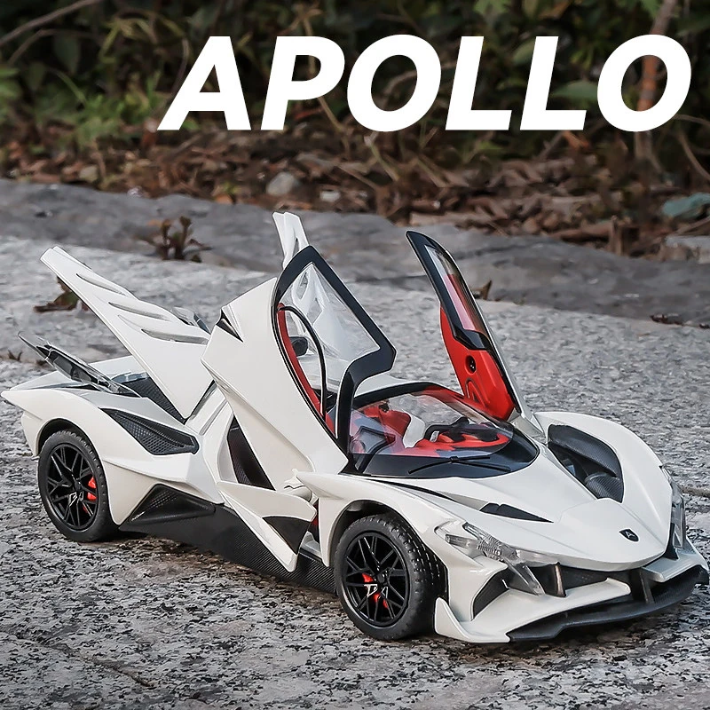 

1:18 Apollo Project EVO Supercar, модель автомобиля из сплава, игрушечный автомобиль, литье под давлением, металлическое литье, звуковой и световой автомобиль, игрушки для детей, автомобиль