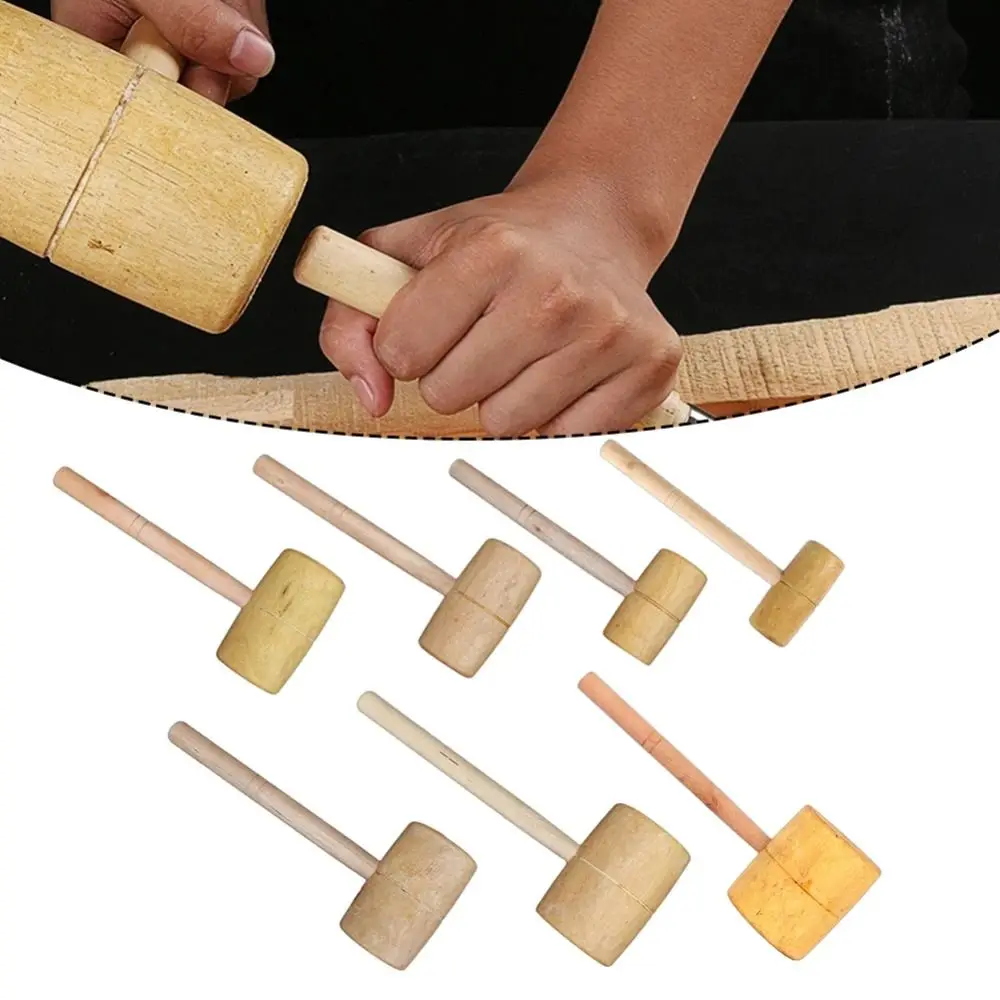 Hand Tool Knock-resistant Carpentry Hammer Handmade Safe Handmade Hammer Practical Durable Wood Hammer Woodworking