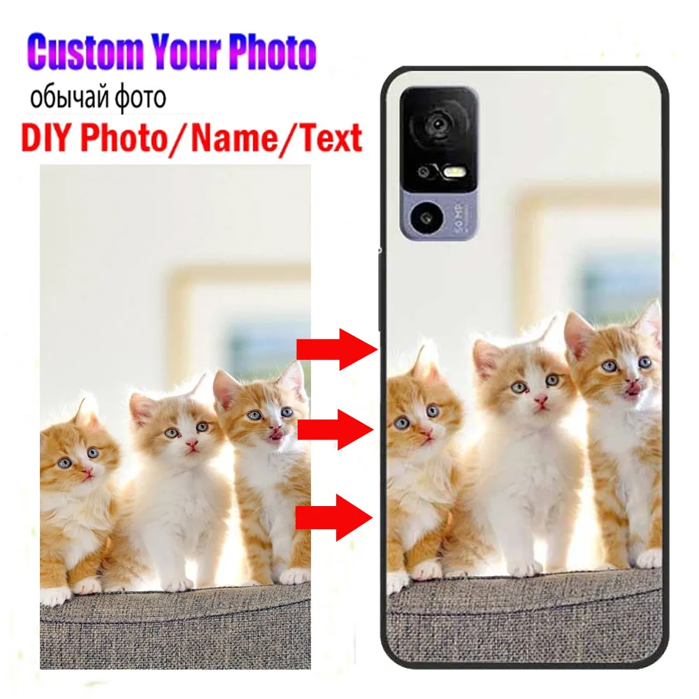 Customized Phone Cases For TCL 40 SE 40R 405 Back Cover DIY Funda For TCL 30 Plus 30 SE Case Personalised Photo Pictures Design