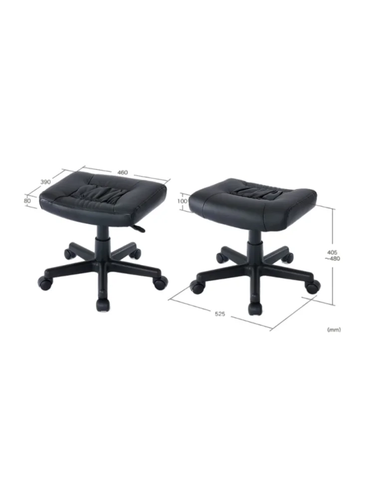 Adjustable Height Office Ottoman – Convertible Foot Rest, Extra Seat, or Coffee Table – Sturdy for Home, Office, or Dorm