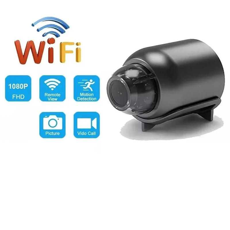 Mini caméra WiFi X5 HD 2MP, détecteur de son inclus, contrôle d'application pour le bureau à domicile, micro USB, moniteur pour bébé, Leuven 140