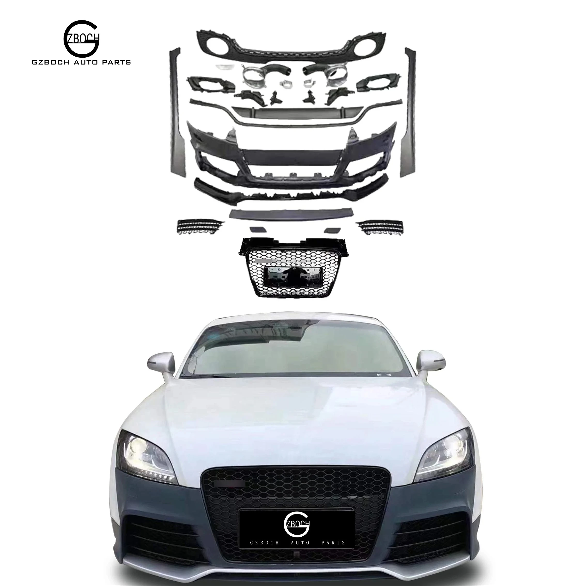 

Car Accessories for 2008-2014 TT MK2 Upgrade TTRS Auto Parts Front Car Bumper