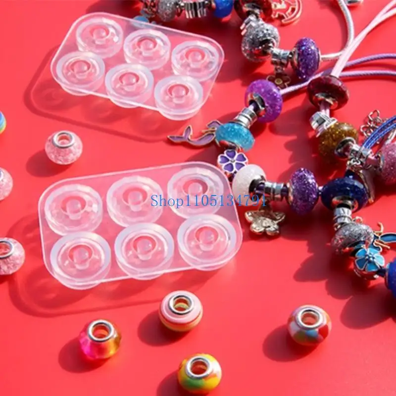 

98km Beads Resin Silicone Mold Pendant Mold for DIY Bracelet Jewelry Making Crafts