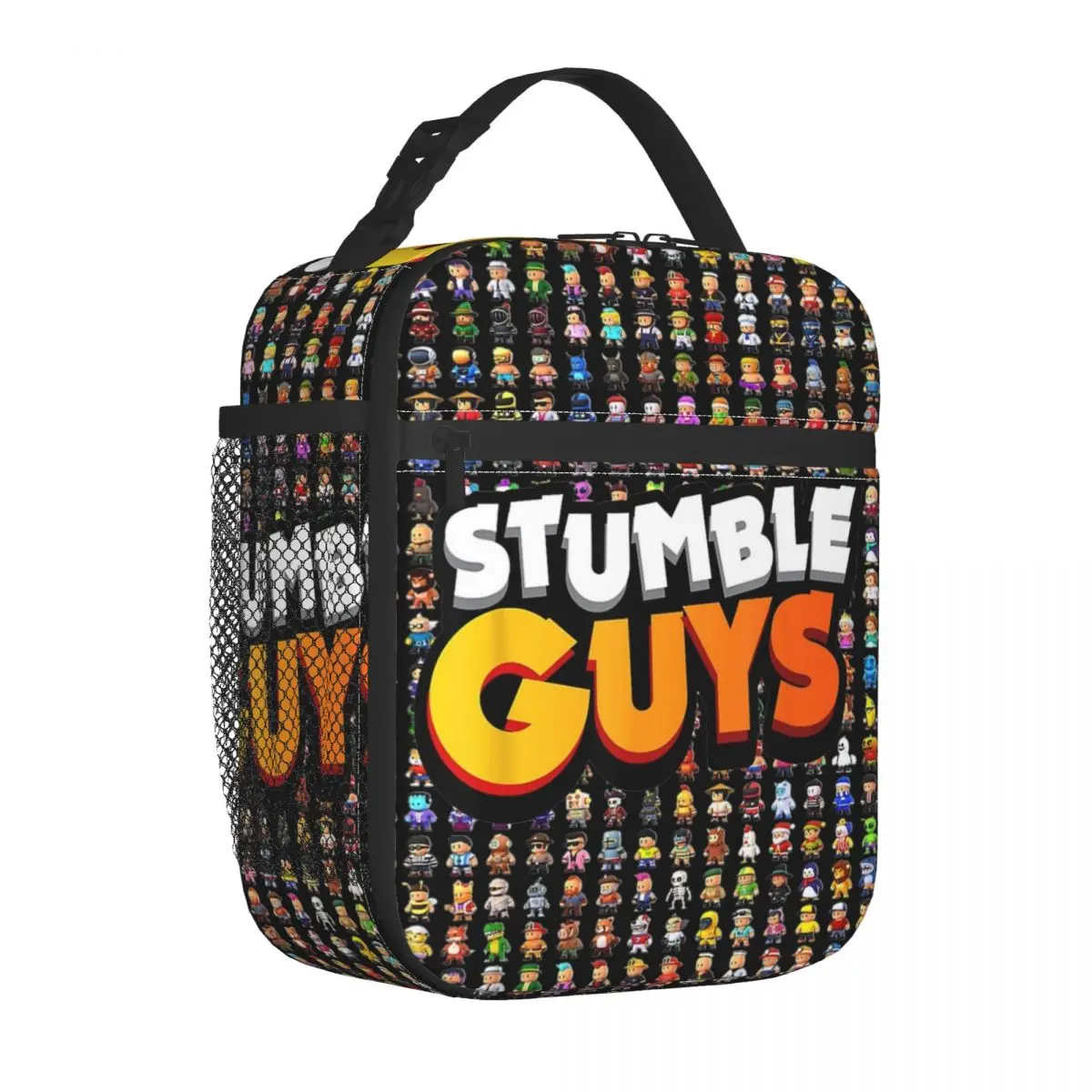 Stumble Guys Game Insulated Lunch Bag Cooler Bag Meal Container Cartoon Leakproof Tote Lunch Box Bento Pouch Office Outdoor