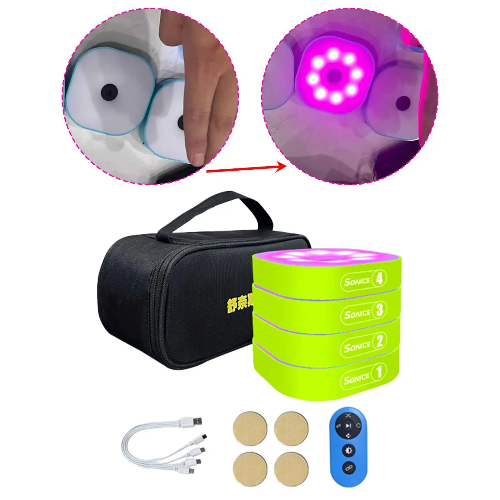 

Reaction Agility Lights Training Lights Reaction Time Training Equipment for Football Basketball Volleyball Boxing Baseball
