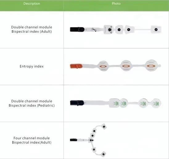 Medical anesthesia monitoring accessories, entropy index BIS sensor, disposable anesthesia EEG sensor