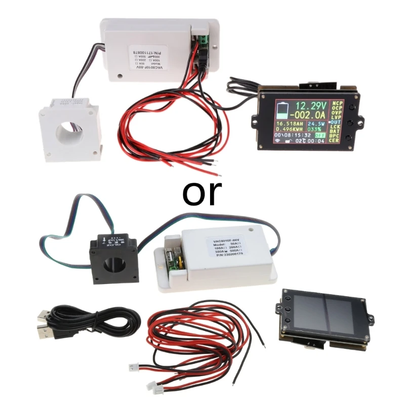 Durable Digital Meter for DC Voltmeter Ammeter LED Screen for DC Voltage Current Power Energy Detector Amperimetro Shunt M4YD