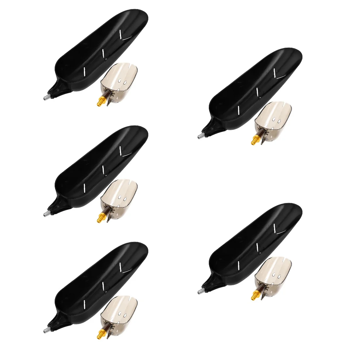 

5pcs Set of 5 Fishing Accessories Bait Lure Feeder Scoop Holder Baiting Throwing Spoon Feeding Tool Thrower Deeding