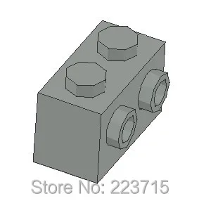 *Brick 1x2 w. knobs on 1 side* S267 50pcs DIY enlighten block brick part No.11211  , Compatible With Other Assembles Particles