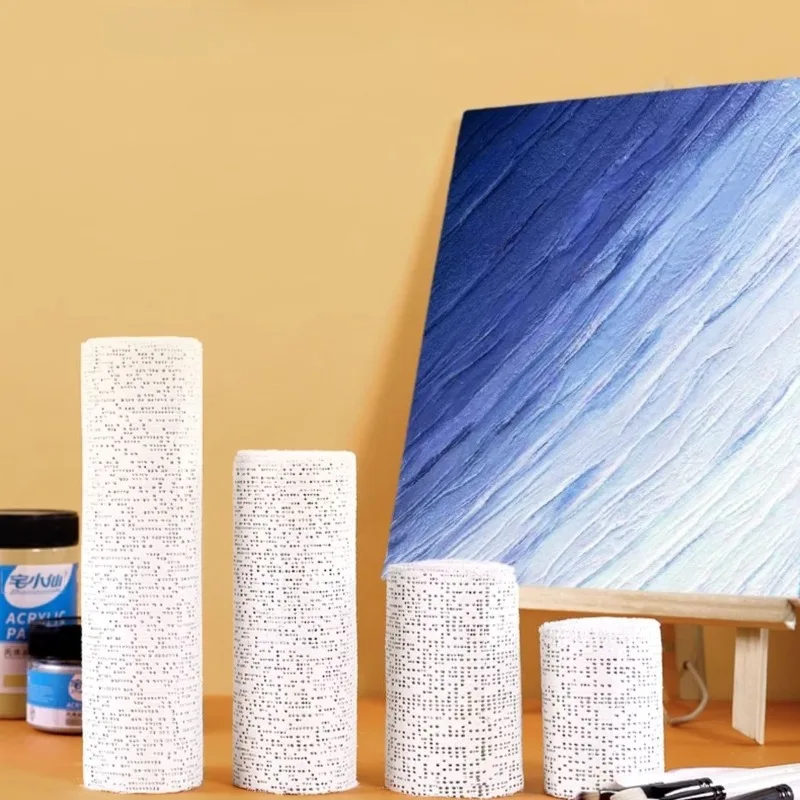 1/3pcs Diy Modeling Plaster Cloth Rolls Multi-Size Plaster Cast Textured Painting Quick-Dry Art Shaping Fabric Creased Painting