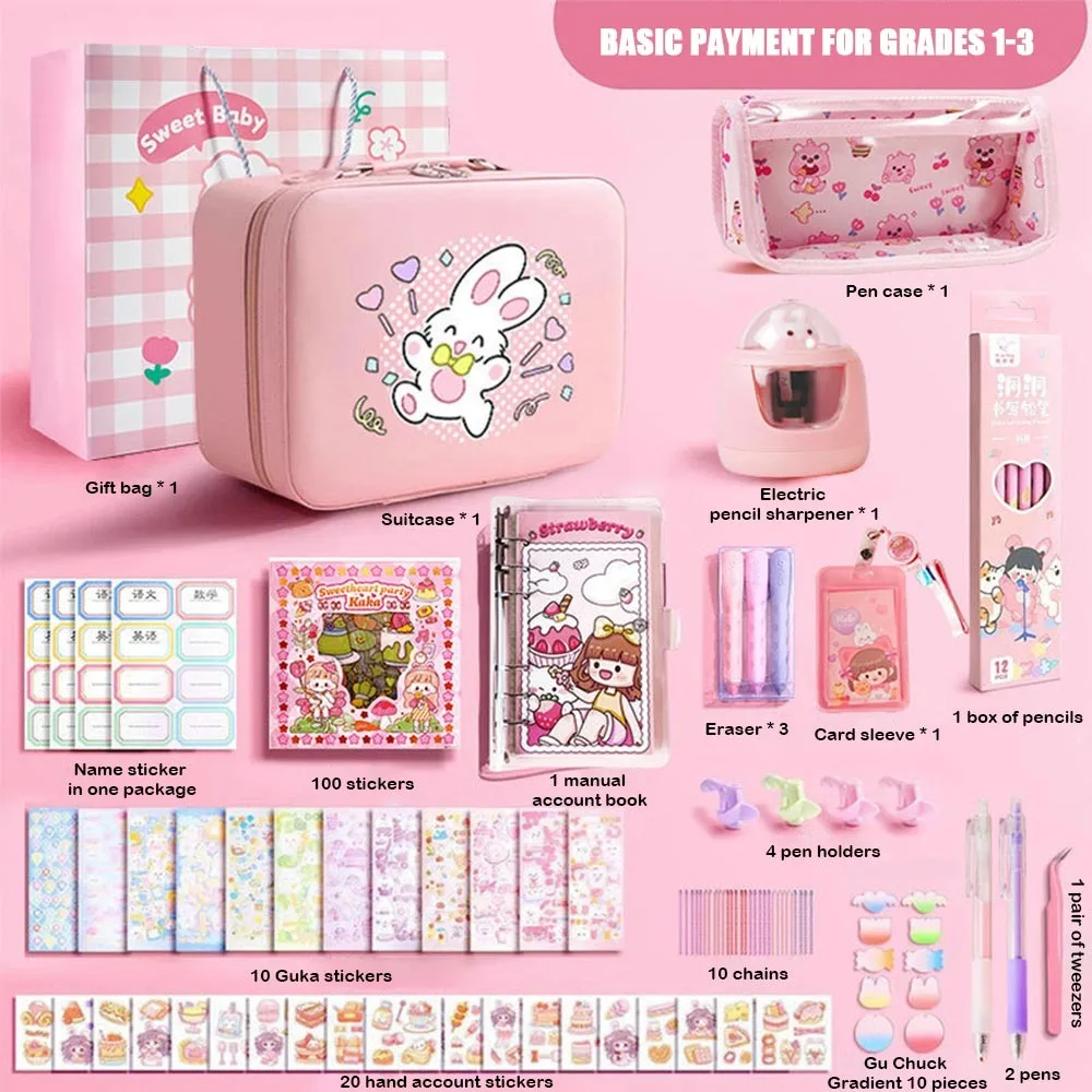 set-di-cancelleria-per-studio-rosa-creativo-adesivi-temperamatite-borsa-per-penne-creativa-notebook-valigia-di-grande-capacita-materiale-scolastico-per-studenti