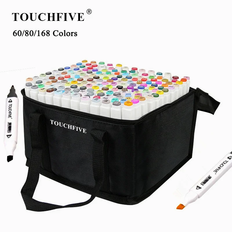 24-262 farben Marker Pinsel Stifte Set Malerei Zeichnung Manga Highlighter Schule Kunst Liefert Für Künstler Koreanische Schreibwaren