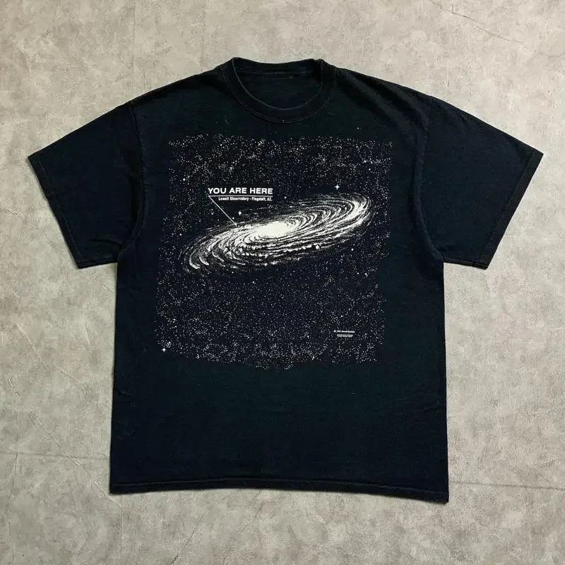 You Are Here Milky Way Cosmic Galaxy Streetwear 90S Vtg T Shirt 105047