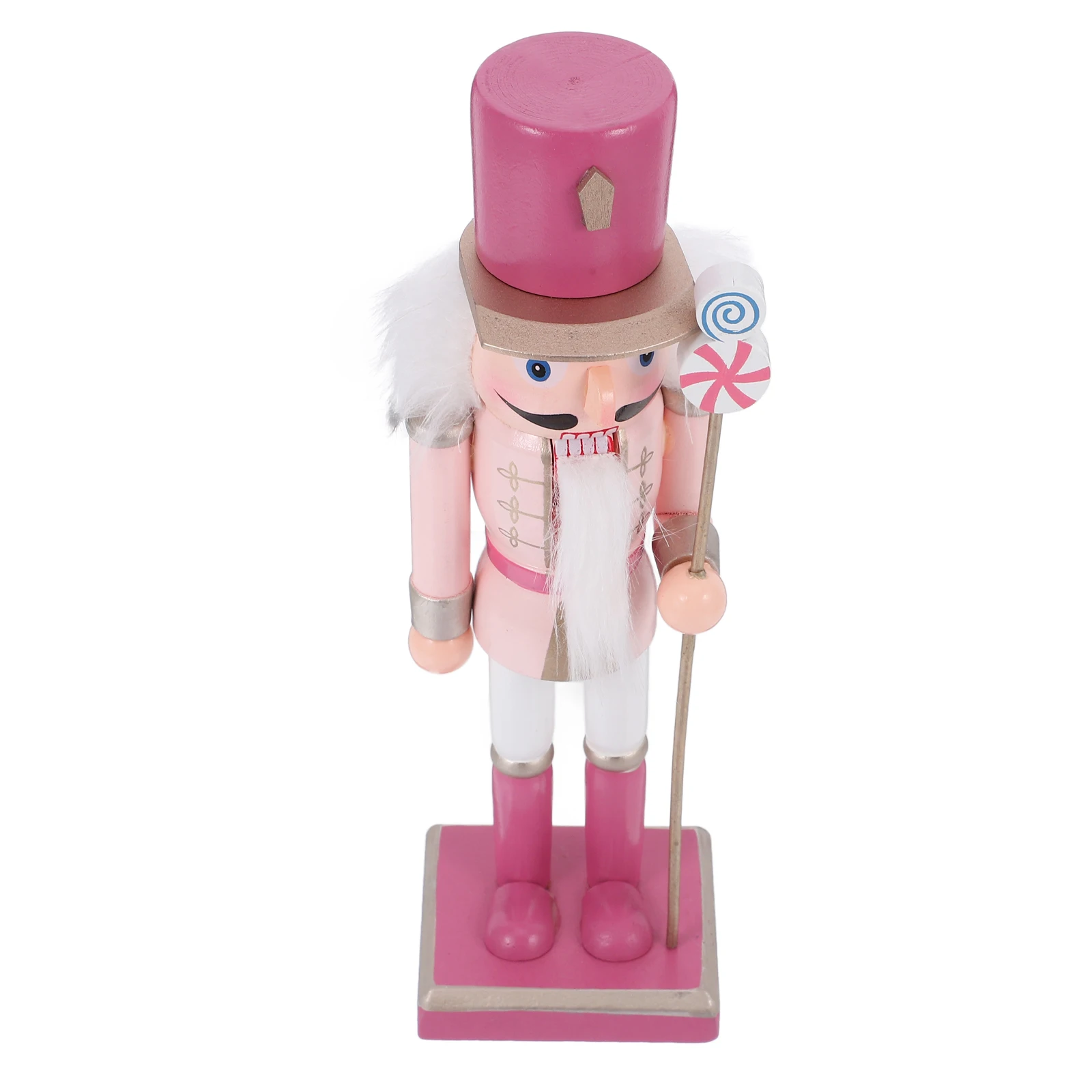 

1pcs Lovely Reusable Wooden Nutcracker Christmas Decor Desktop Holiday Xmas Festival Tabletop Decoration Traditional Craft