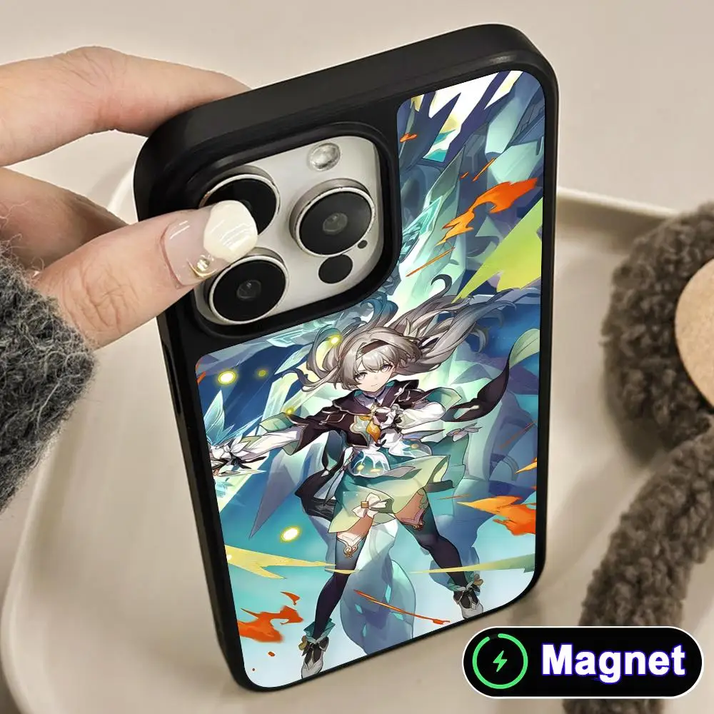 

HSR Firefly Phone Case for iPhone 17 16 15 14 13 12 11 Air Pro Max Plus Matte Surface Magnet Cover