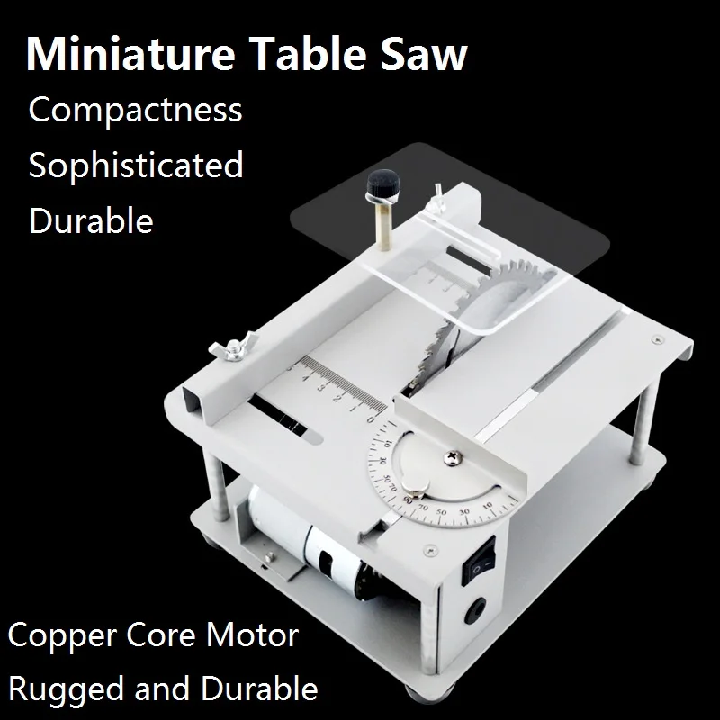 Miniature Precision Table Saw Mini Electric Saw Table Saw Portable Woodworking Push Table Saw Multifunctional Cutting Machine