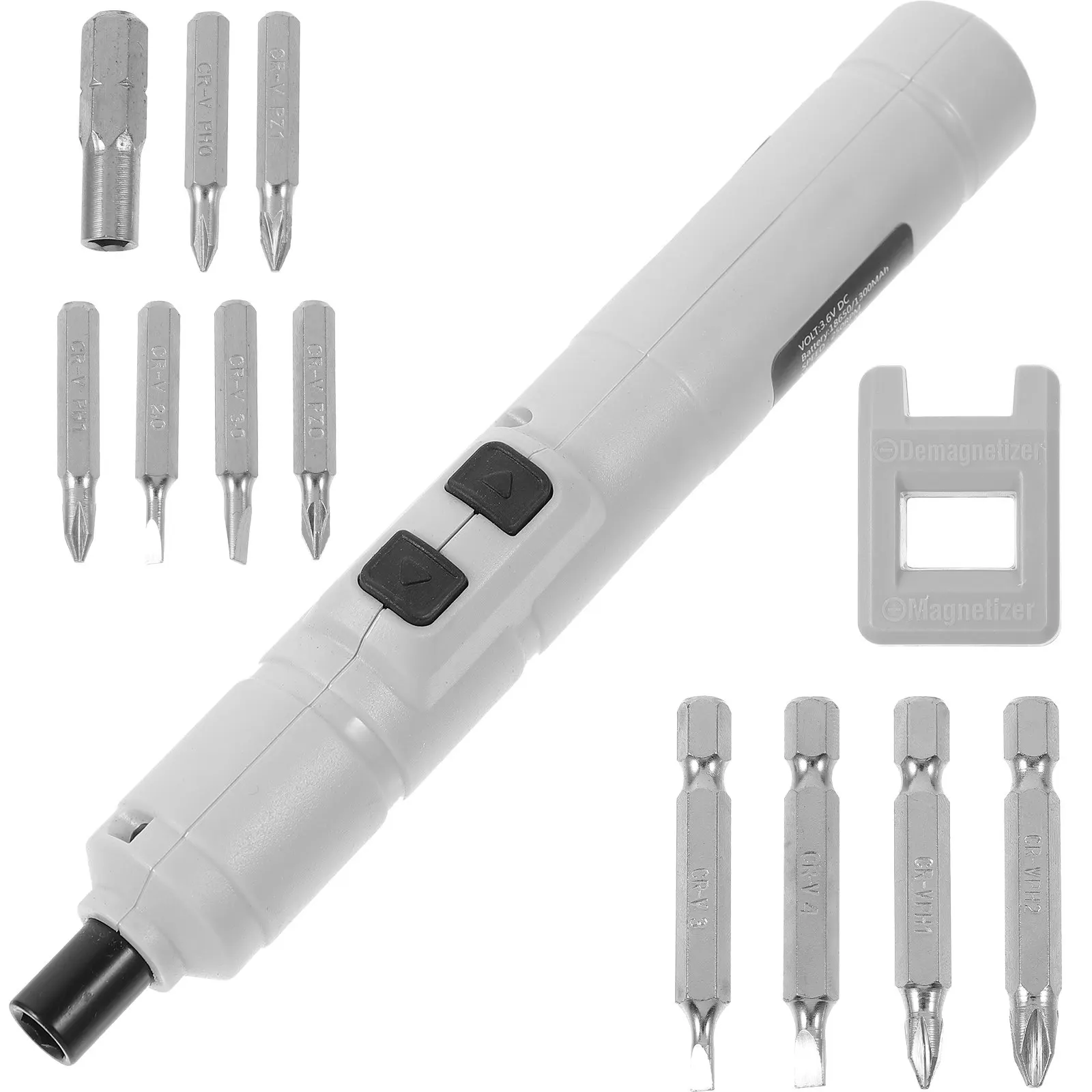 

1Set Electric Screwdriver Kit 36V Rechargeable Mini Power Screwdriver with 10 Bits Cordless Pen Type for Household Repair Tools