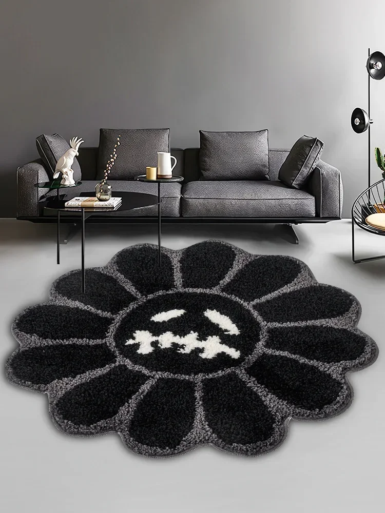 Getuft zonnebloemtapijt Badkamer Esthetisch antislip vloerkleed Jack Cactus Bloemenmat Slaapkamertapijt Woonkamer Decoratie Ornament - afbeelding 2