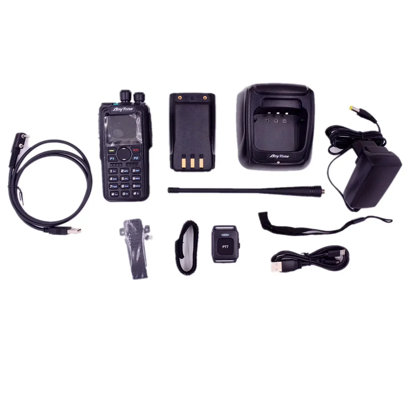 Imagem -06 - Plus Rádio em Dois Sentidos Dmr Analógico fm Aprs Gps Bluetooth Gravação Chave Ptt sem Fio Rádios Ham Comunicação Anytone-d878uvii