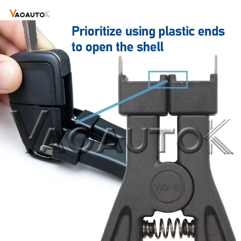 10pcs Pry Car Key Shell Replace Repair Tool Flip Fob Housing Case Separation Pliers Remote Cover Removal Opener Disassemble Clip