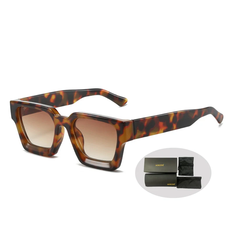 New European and AmericanTrendy Oversized Square Sunglasses for Men and Women  Thick Frame Fashion Eyewear