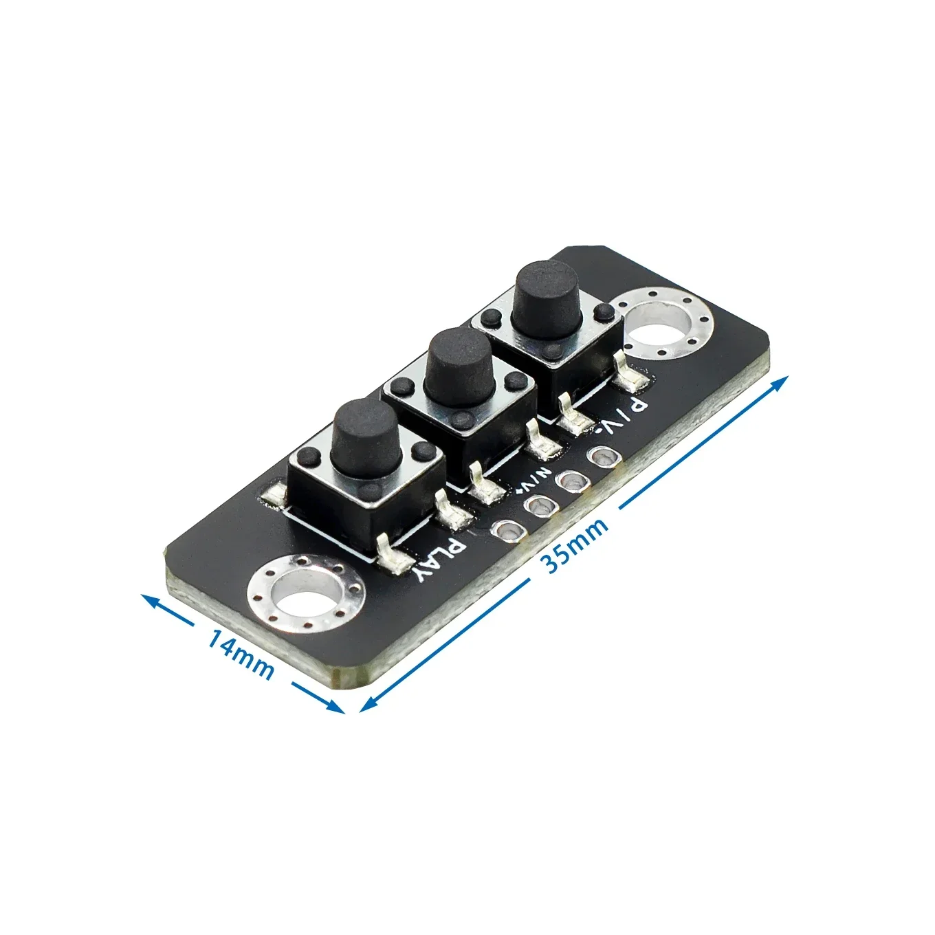 1 2 3 4 5 Modulo pulsante indipendente a 6 bit Modulo pulsante esterno MCU Microinterruttore Scheda a pulsante per amplificatore di potenza Bluetooth