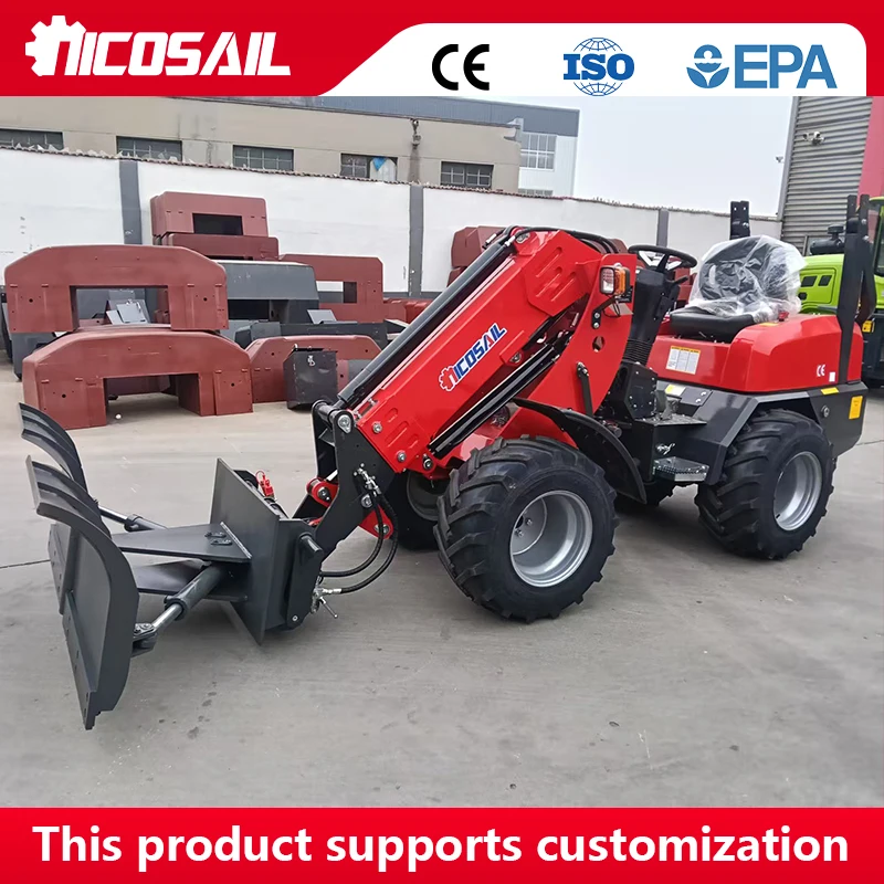 

KZL918 Telescopic Loader Minimum Turning Radius for Confined Space Operation Free Shipping