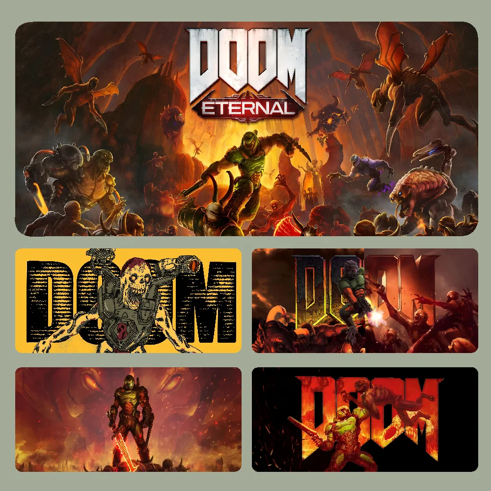 HD D-Doom Mousepad Large Gaming Mouse Pad LockEdge Thickened Computer Keyboard Table Desk Mat