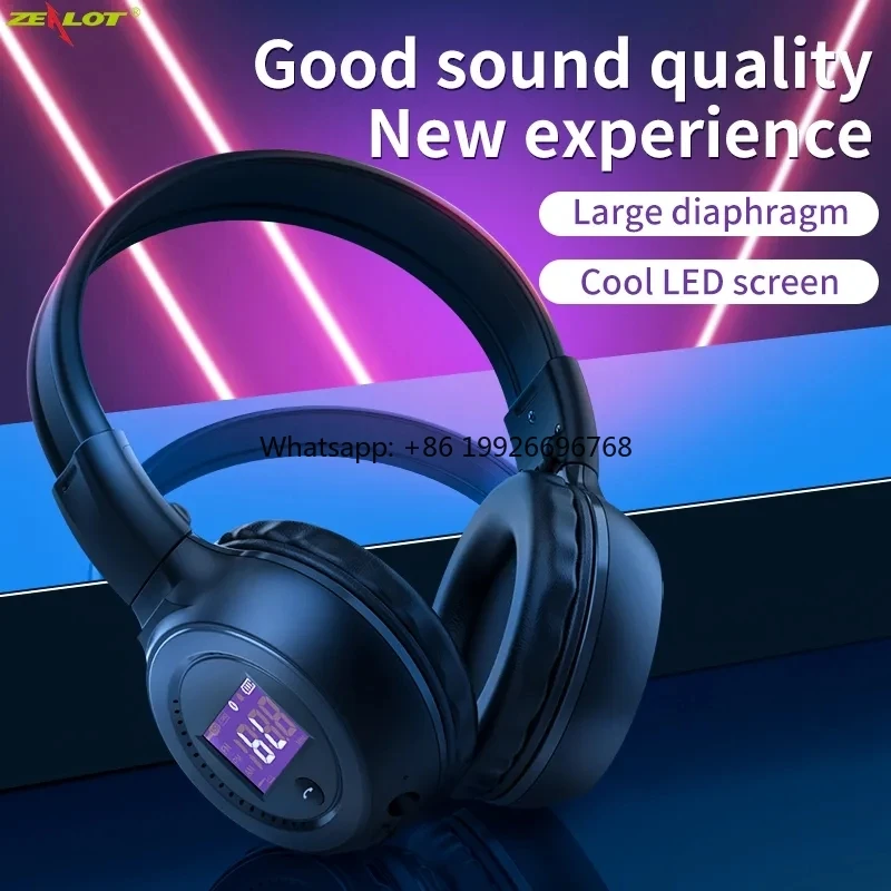 

Zealot B570 Gaming Earphone Bass Foldable Over-Ear Wireless Headsets Blue Tooth Headphones Hifi 3D Stereo Earbuds With Mic manuf