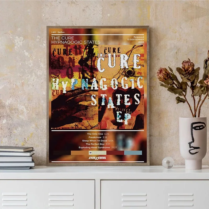 Rock Music Band Album Cover The Cure Poster Alternative Pop Goth Rock New Wave Canvas Painting Wall Art Living Room Home Decor