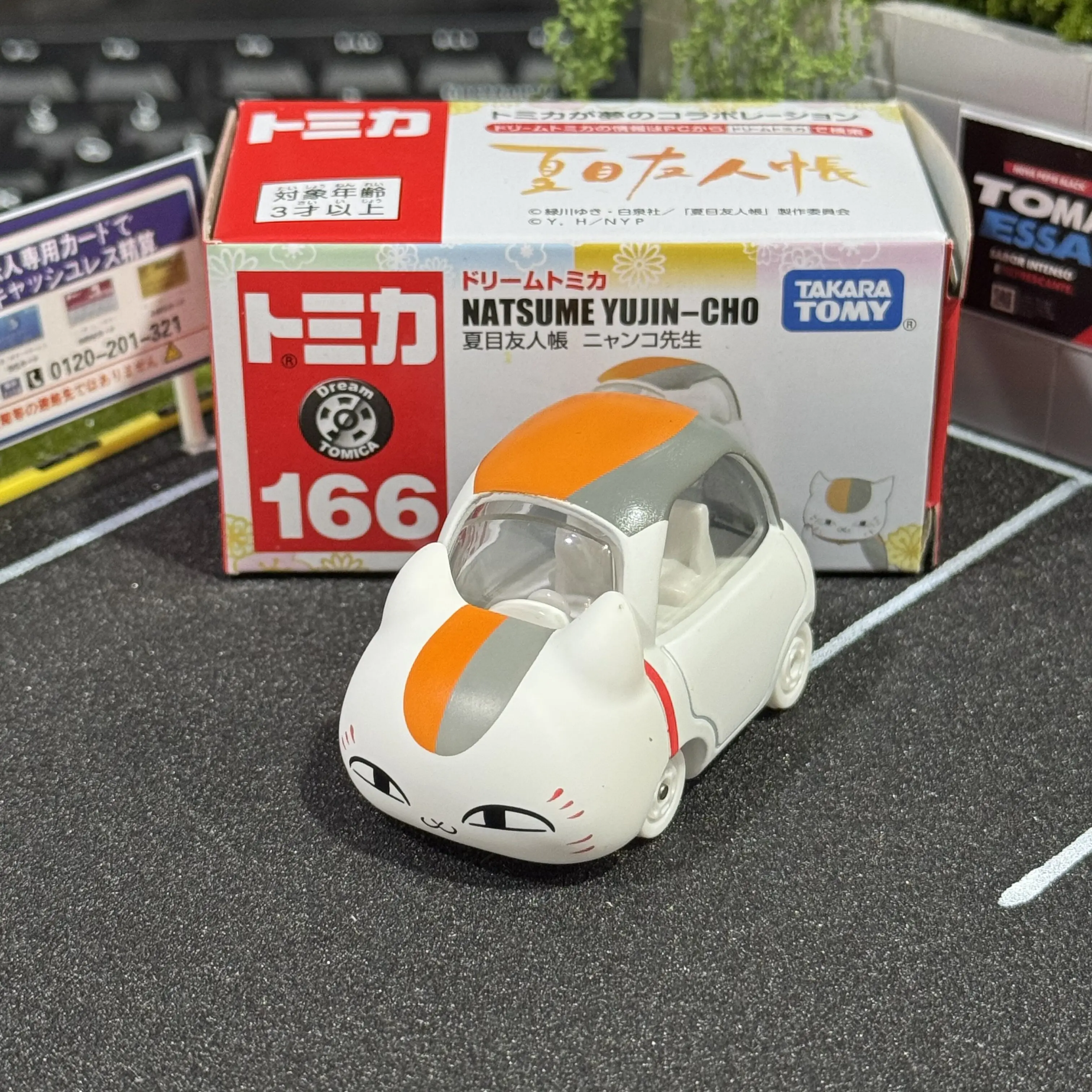 Tomy Tomica 166 Natsume Yujin Cho Nyanko Sensei Diecast Car Model Anime Character Vehicle Collectible Display Toy