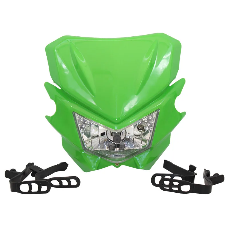 Motorcycle Motocross Headlight Plate for Kawasaki Klx250 KLX 150 450 Universal Headlamp Dirt Bike Headlights Accessories Enduro