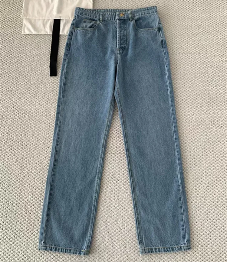 

Customization New summer styles for women's clothing in Europe and America in 2026 Black and blue fitted jeans pants