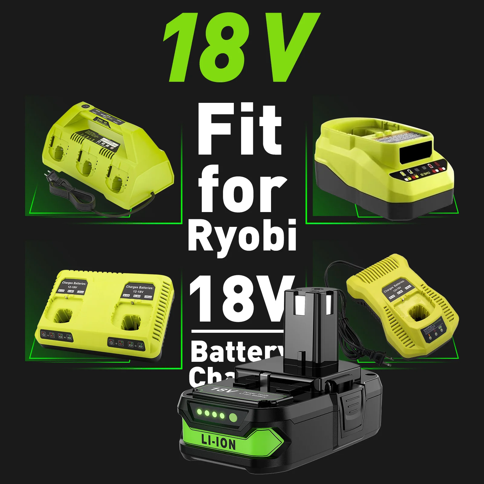 Akumulator BATTOOL 18V 3500mAh do elektronarzędzi Ryobi P107 P102 P103 P104 P105 P108 RB18L50 RB18L20 Akumulator litowo-jonowy do elektronarzędzi — zdjęcie produktu 5