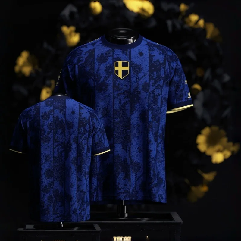 New 2026 Sweden Commemorative Jersey  Y2K Style Breathable & Moisture-Wicking – Suitable for Adults and Children Family Matching