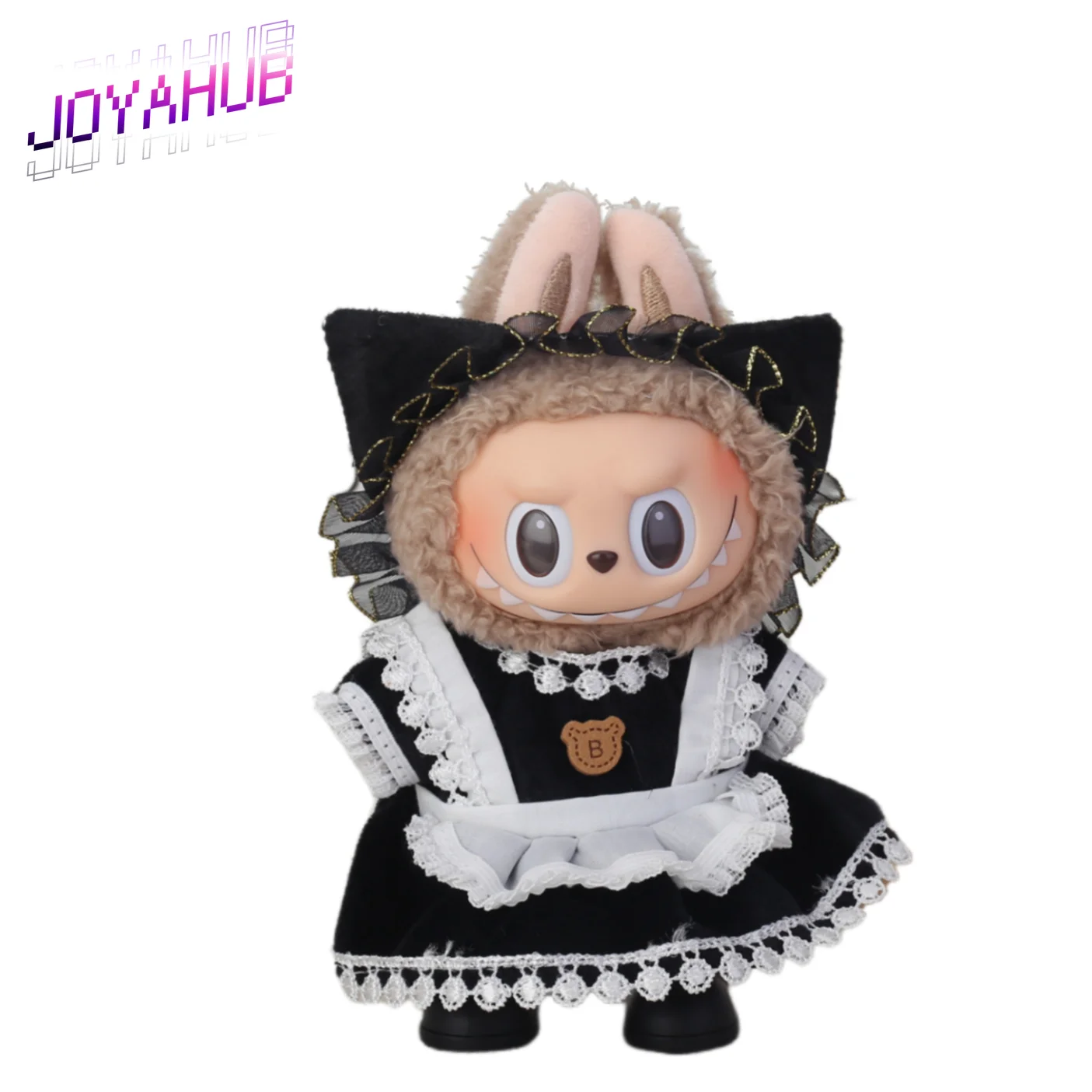 

Кукольная одежда для Labubu 17 см, модные плюшевые игрушки первого поколения с виниловыми лицами, сменная одежда, наряды горничной с милыми кошачьими ушками