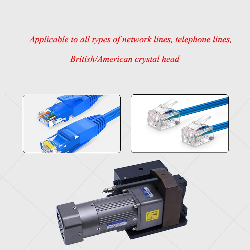 Automatic Crystal Head Crimping Machine Telephone Line Network Cable PC Head Forming Machine