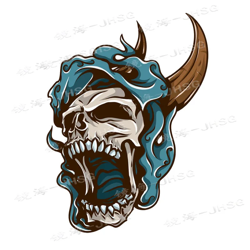 

Car Stickers, Roaring Demon Skull Decorative Accessories, Creative Sun Protection, Waterproof Vinyl