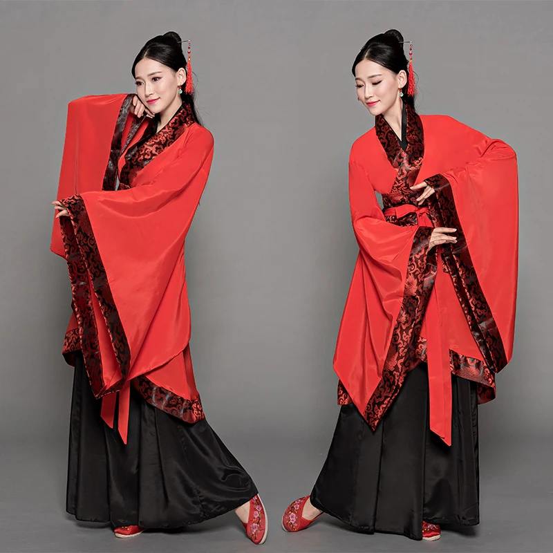 Ancient costume Han elements improved Chinese style performance costume students retro coming-of-age Han costume female suit