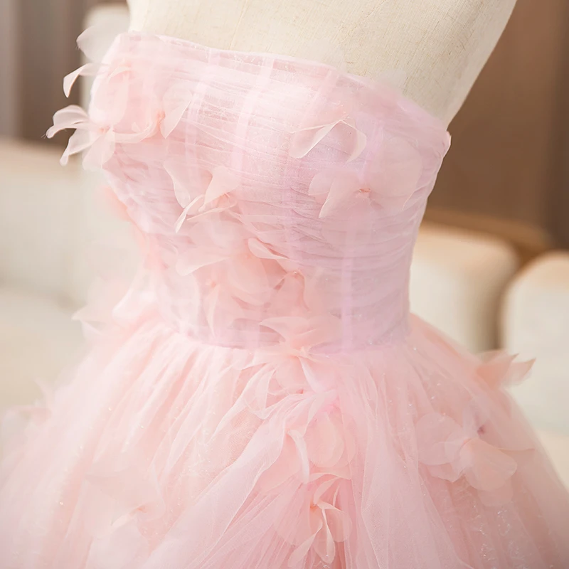 فساتين حفلات بدون حمالات 15 فساتين Quinceanera 2025 فساتين حفلة زهرية حلوة بعمر 15 عامًا لـ Quinceanera حسب الطلب