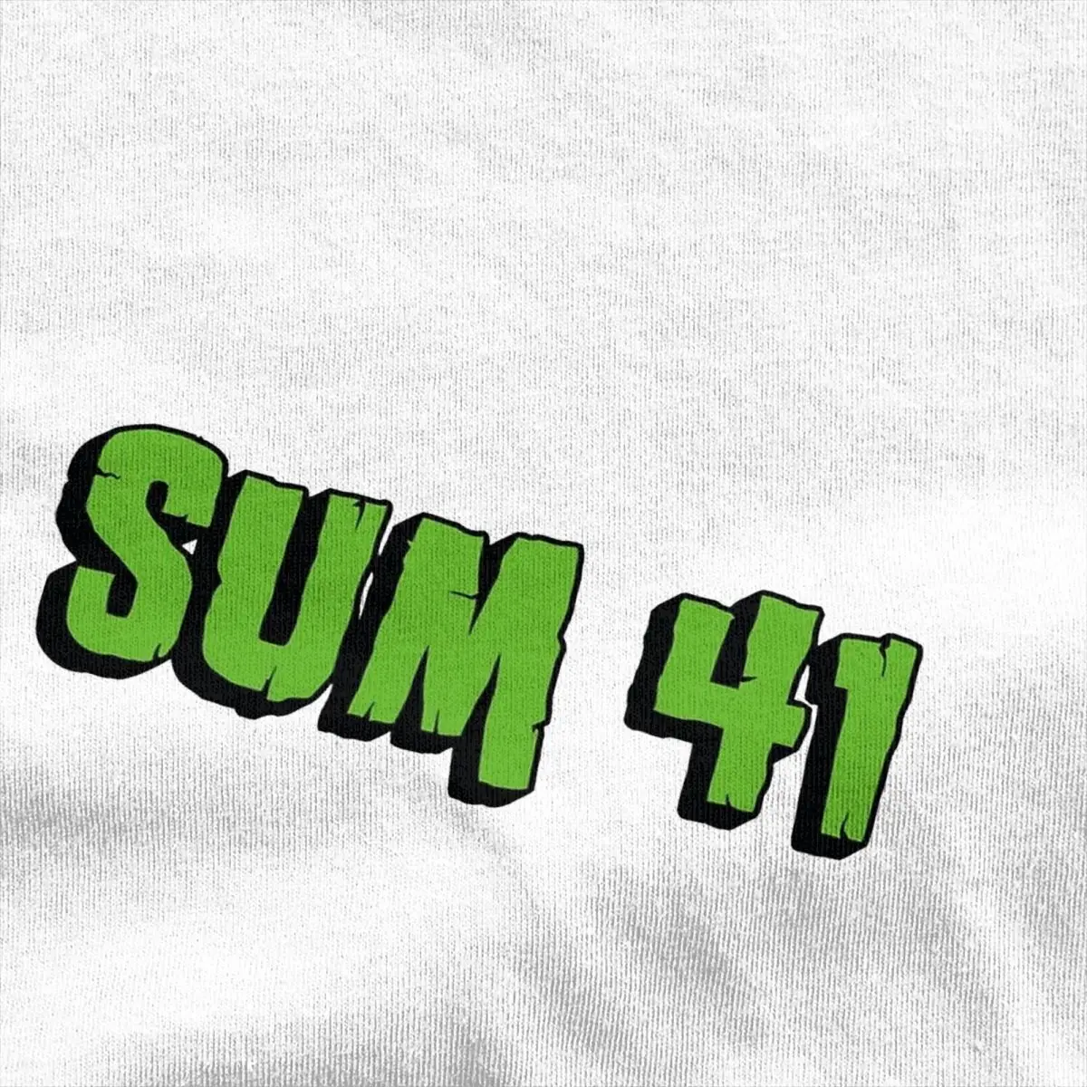 Mens The Green Sum 41 Band Logo T Shirts Sum41 Punk Cotton Clothing Summer Vintage Short Sleeve T Shirt O Neck Hip Hop Tee Shirt